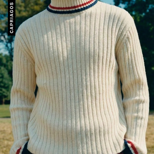 PRE-LOVED CASUAL WHITE HIGH NECK KNIT - M