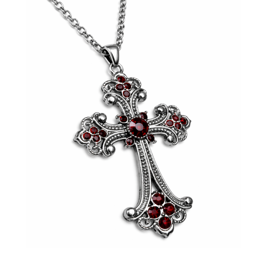 CRIMSON ORNATE CROSS